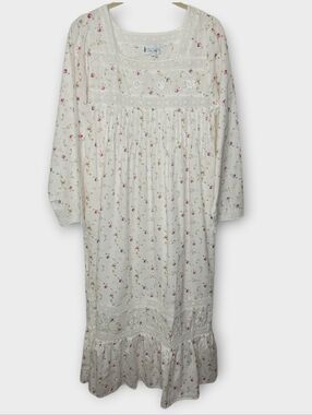 The 1 For U Cotton Nightgown XS White Cottagecore Floral